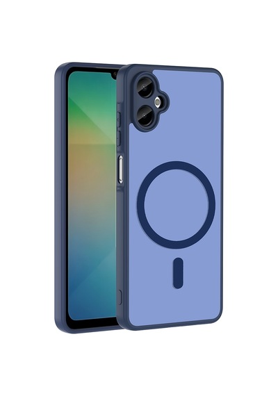 Galaxy A06 Kılıf M-safe Şarj Özellikli Zore Babet Kapak - Lacivert