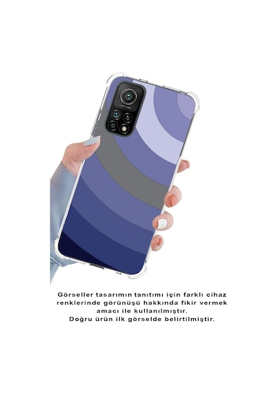 Xiaomi Redmi 9c Köşe Korumalı Antişok Kapak Renk Cümbüşü Tasarımlı Şeffaf Silikon Kılıf