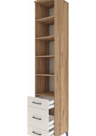 Hyperion Dolap 5 Raflı 3 Çekmeceli 44x44x243 Çam-aytaşı Çam