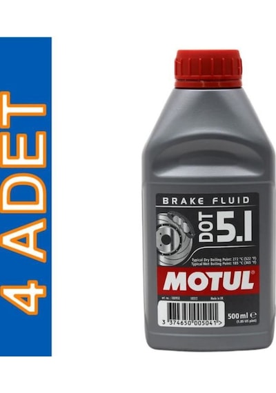 Motul Dot 5.1 500 Ml Tam Sentetik Fren Hidrolik Yağı 4 Adet