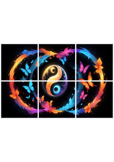 Yin Yang 33 - Pwc Tablo - Ev&ofis Dekorasyonu