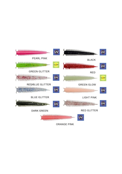Kendo Zombie Worm Lrf Silikonu 4cm 8 Adet