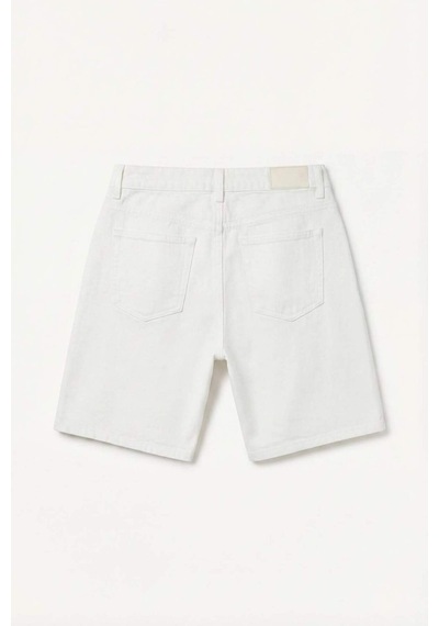 Defacto Yumuşak Dokulu Baggy Fit Bermuda G4208ax26smwt34 Beyaz-wt34