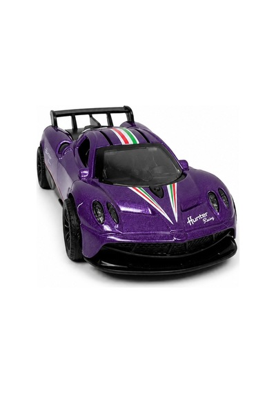 Mor Metal Süper Spor Oyuncak Araba Martı Kapılı Açılır 1:64 Çek Bırak Model Araç