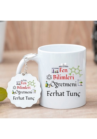 Fen Bilimleri Öğretmeni Kupa Bardak Ve Anahtarlık Fen Bilimleri Öğretmeni Kupa Bardak Ve Anahtarlık