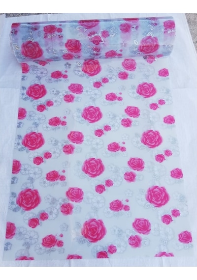 Şeffaf Desenli 100Cm X 150Cm Masa Örtüsü 1.7Mm Kalın Pvc Kaymaz (536907754)