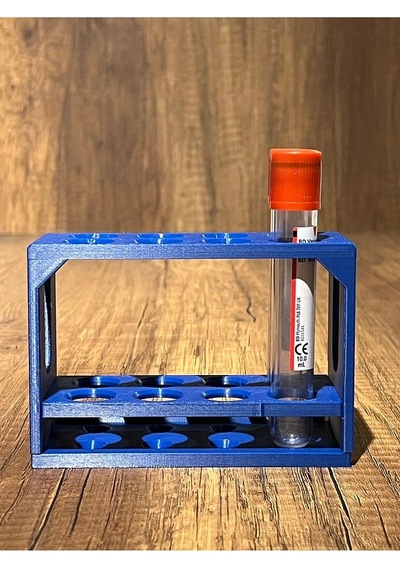 8'li Kan Alma Tüp Standı Tüp Sporu 16 100mm Için Uyumlu- Mavi