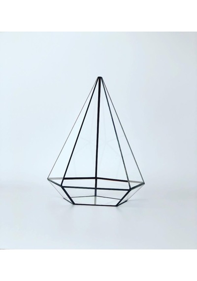Dekoratif Cam Fanus - Geometrik Cam Fanus - Teraryum Cam Fanus (489240692)