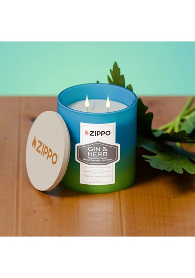 Zippo Odor-masking Candle - Koku Giderici Mum Gin & Herb Mavi