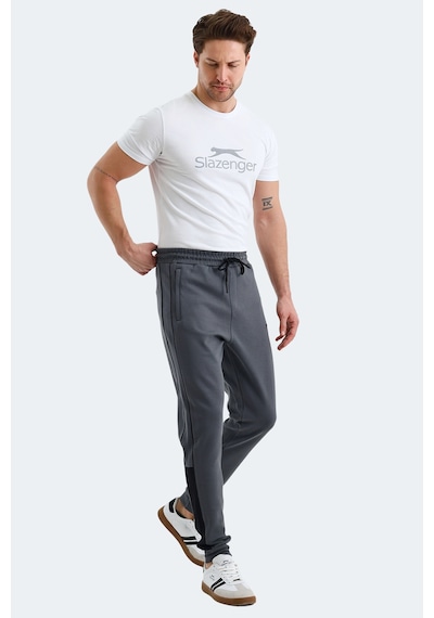 Slazenger Valary 2 Li Set Erkek Eşofman Altı Bej - Koyu Gri