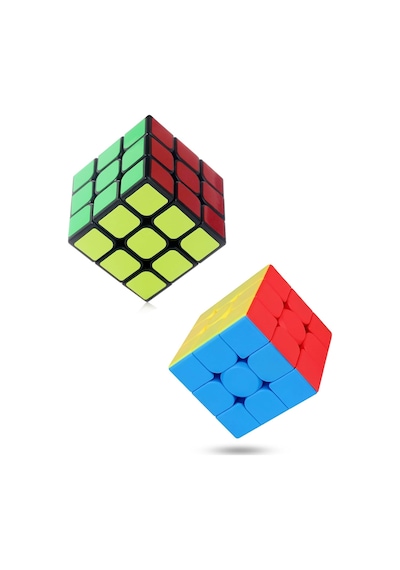 2 Adet Speed Cupe Rubik Küp Zeka Küpü 3x3 Hız Küpü,fidget Oyuncak Seyahat Zeka Oyunu Canlı Renkler Ve Klasik