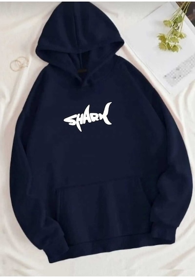 Kozia Outdoors Malkoçbey Kapüşonlu Oversize Unisex Sweatşhirt Lacivert Lacivert