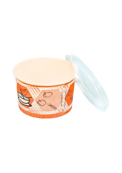 16 Oz Karton Çorba Kasesi+Kapak - 480Ml - 50 Adet