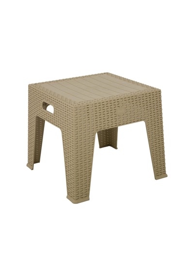 Depootoptan Mandella Elit Rattan Sehpa Çölbeji Bej