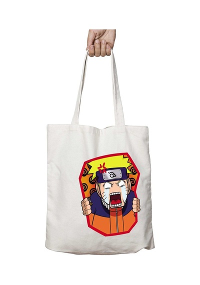 Art Hediye Naruto Uzumaki Haykırış İki Taraf Kalıcı Yıkanabilir Okul Plaj Omuz Bez Çanta Çok Renkli
