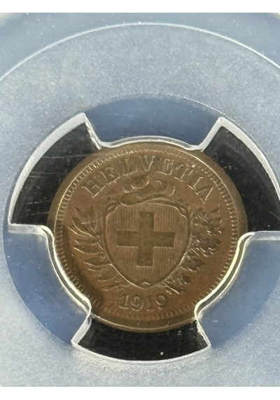 Pcgs Au58 1919 B İsviçre 1rap Sertifikalı Nfc Çipli Özel Koleksiyon Parası