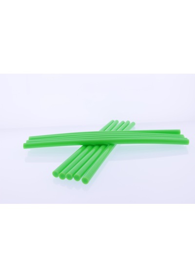 Winnboss Sıcak Silikon Mum Çubuk Yeşil - Kalın 11x300mm 10 Lu Paket