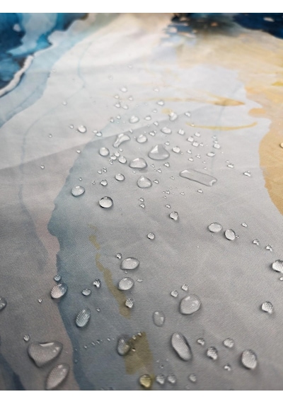 Banyo Perdesi 1x180x200 Tek Kanat Duş Perdesi Halka Hediyeli Duşakabin Perdesi Colour Marble Çok Renkli