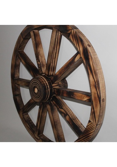 Otantik Ahşap At Arabası Tekeri 70 Cm.(Ahşap 2) Diğer