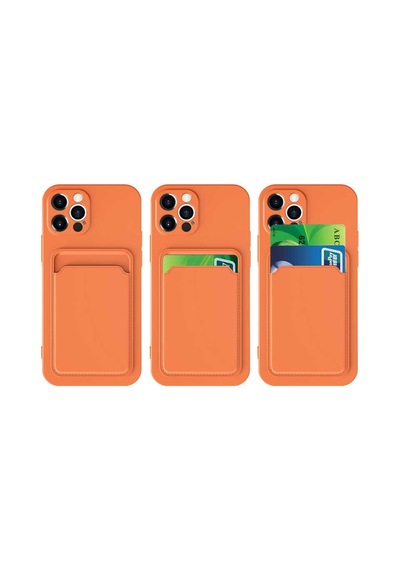 Zore İphone 12 Pro Uyumlu Nvth Ofix Kılıf-koyu Turuncu