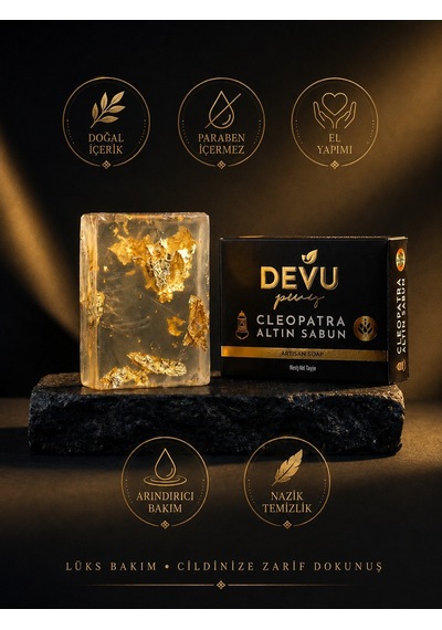 Cleopatra Altın Sabun Golden Touch 24 Ayar Altın Ve Kök Hücre İçerikli Fresh