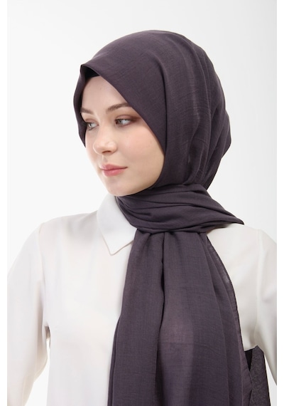 Manolyaşal İslamic Hijab Aerobin Caz Şal Koyu Lavanta