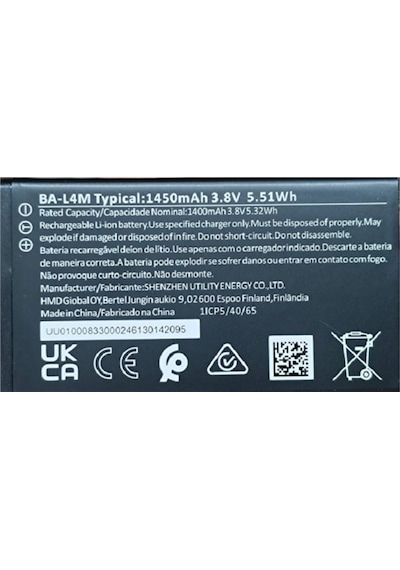 Nokia 3210/220 Ba-l4m Pil Batarya Ta-1616 Senalstore