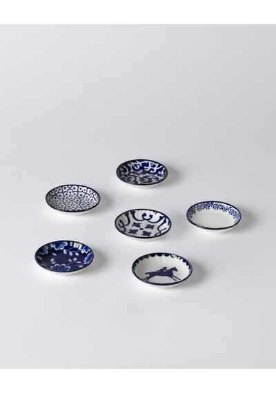 Reve Bleu Vista Mini Kase Seti - Mavi/beyaz - 9 Cm 8684427358634 Çok Renkli