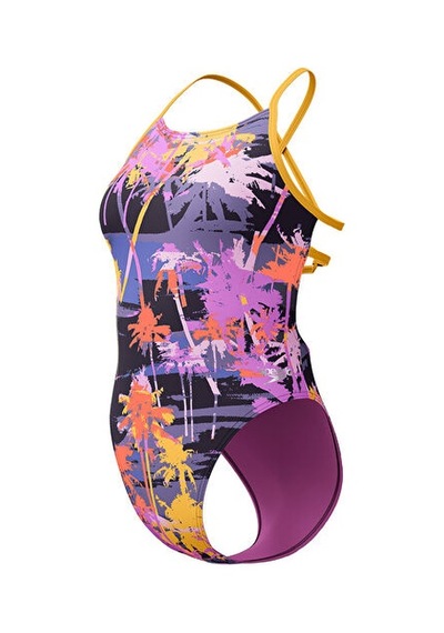 Speedo Alov Digi Lat Tbk Af 1pc Assorted Kadın Yüzücü Mayosu 8-00406417974 Renkli Renklı