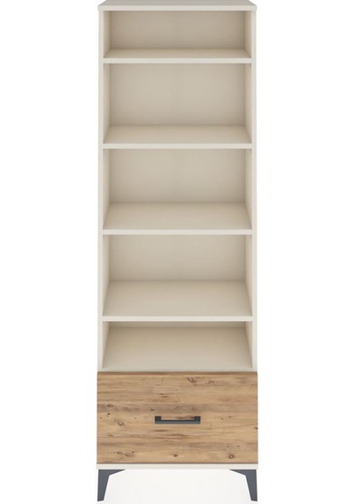 Arges Dolap 5 Raflı Tek Çekmeceli 60x30x182 Aytaşı-çam Aytaşı