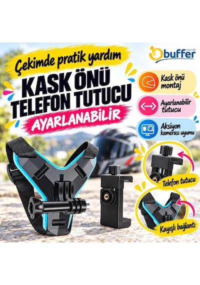 Pratik Kullanım İçin Evrensel Motosiklet Kask Telefon Tutucu Aparatı Diğer