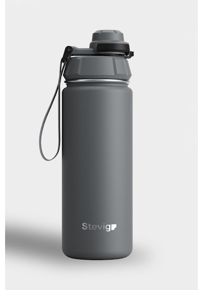 Stevig 1 Hand Leak-proof Sızdırmaz Çelik Termos 500 Ml Grey St-209