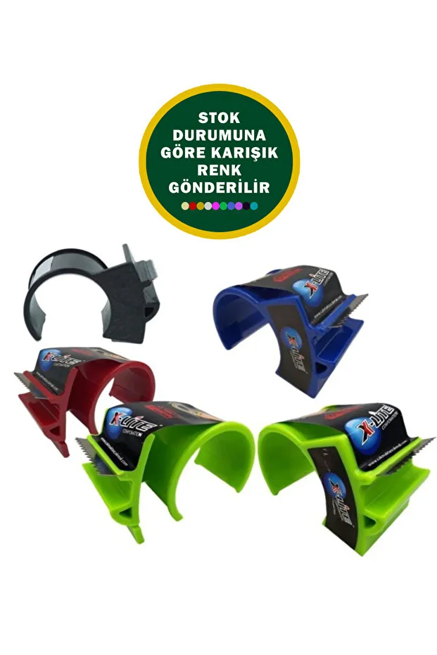 Koli Bantı Kesme Aparatı Ve 100 M X 4,5 Cm Koli Bantı - 1 Adet Bant Kesici Ve 1 Adet Koli Bantı Set Halinde