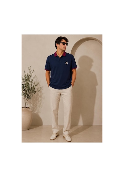 Neco Giyim Erkek Slim Fit Spor Polo Yaka Tişört Lacivert