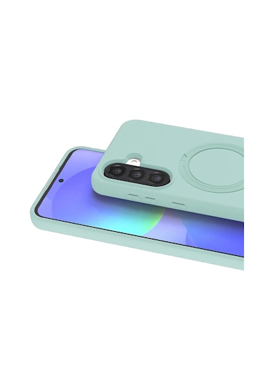 Samsung Uyumlu Galaxy A37 5g Uyumlu Regal Magsafe Standlı Kapak - Su Yeşili