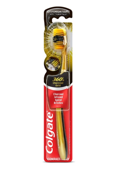 Colgate 360 Charcoal Gold Yumuşak Diş Fırçası - 7 Adet Tarı