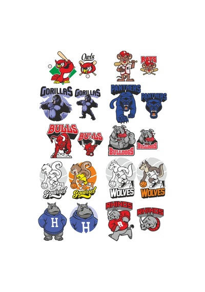 Takım Maskotları Sticker Set-1 20 Parça Telefon, Tablet, Defter, Laptop Sticker