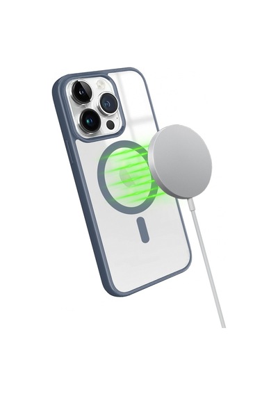 Apple Uyumlu iPhone 13 Pro Magsafe Özellikli Renkli Clear Case Kapak