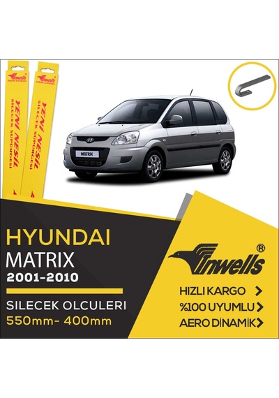 Hyundai Matrix Muz Silecek Takımı 2001-2010 İnwells N11.2828