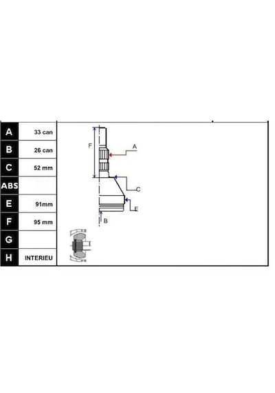 ECOFIX KRL1613ECF Aks Kafası Astra H 1,71,9 Cdtı 04- Dıs
