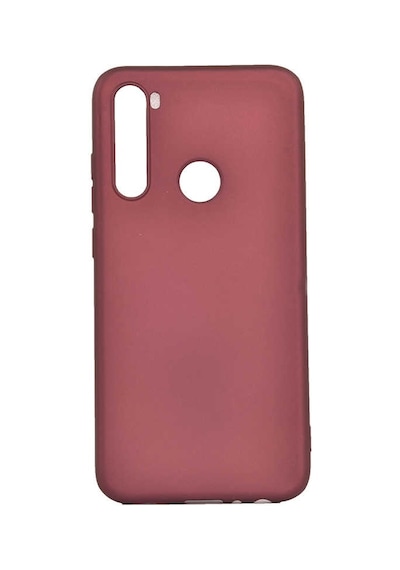 Noktaks - Xiaomi Uyumlu Xiaomi Redmi Note 8 - Kılıf Mat Soft Premier Silikon Kapak - Mürdüm T10058 Mürdüm