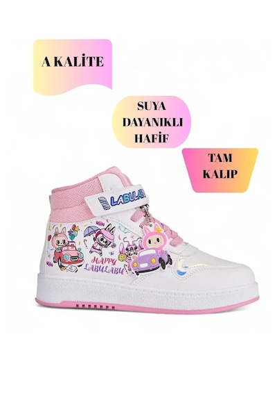 Nese Shoes Labu Labu Baskılı Bilekli Kız Çocuk Spor Ayakkabısı Sneaker Beyaz-pembe Beyaz - Pembe Nese Shoes Labu Labu Baskılı Bilekli Kız Çocuk Spor Ayakkabısı Sneaker Beyaz-pembe Beyaz - Pembe