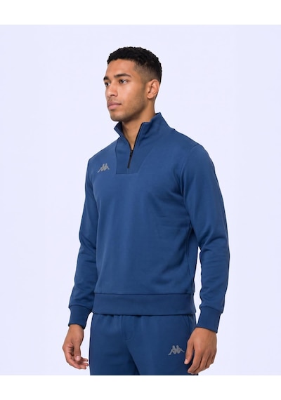 Kappa İther Tur Erkek Mavi Regular Sweatshirt