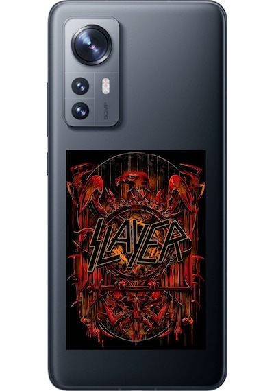Xiaomi Mi 12 Uyumlu Şeffaf Kılıf Slayer Tasarımlı