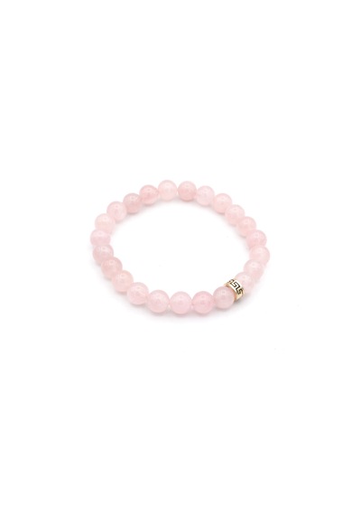 Murty99Doğaltaş Hakiki Doğal Pembe Kuvars Bileklik 001 N11.46287 Pembe