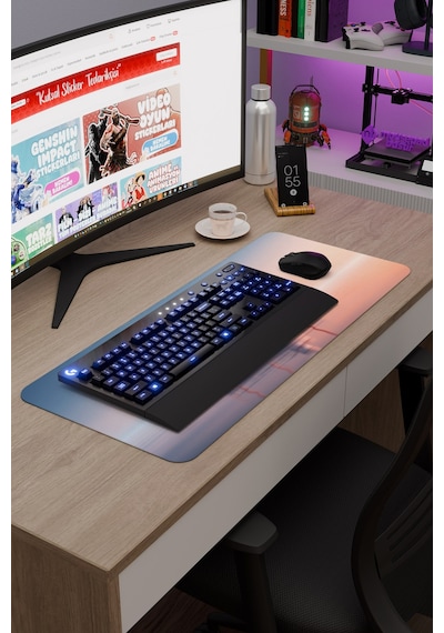 Gemi Ship Kaymaz Dikişli Kauçuk Oyuncu Mousepad V5 - 70x30 Xl Gaming Mouse Pad Fare Altlığı