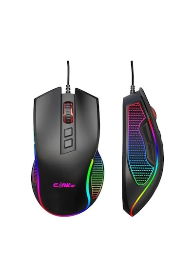 Crossfire V1 12800 Dpi Makro Yazılımlı Chromatic Rgb Gaming Mouse - Siyah
