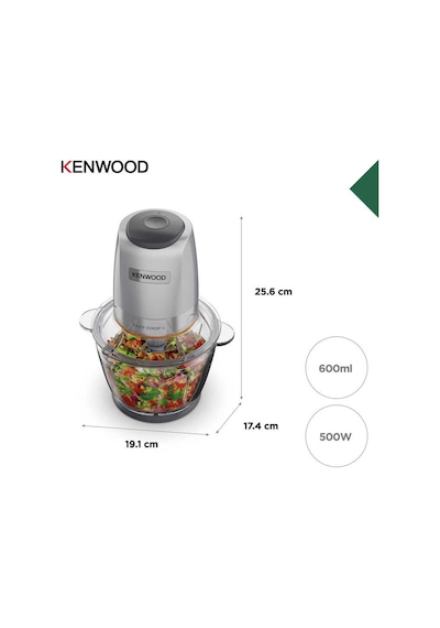 Kenwood CHP62.400SI Easy Chop + Cam Hazneli Doğrayıcı Blender Seti