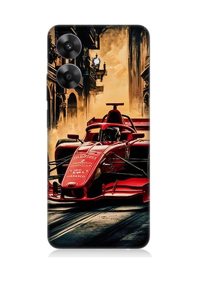 Realme Note 60 Uyumlu Formula Araba  Desenli Silikon Kılıf