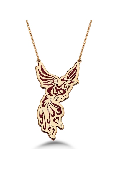 Anka'nın Yükselişi Gümüş Kolye-rose Rose Gold